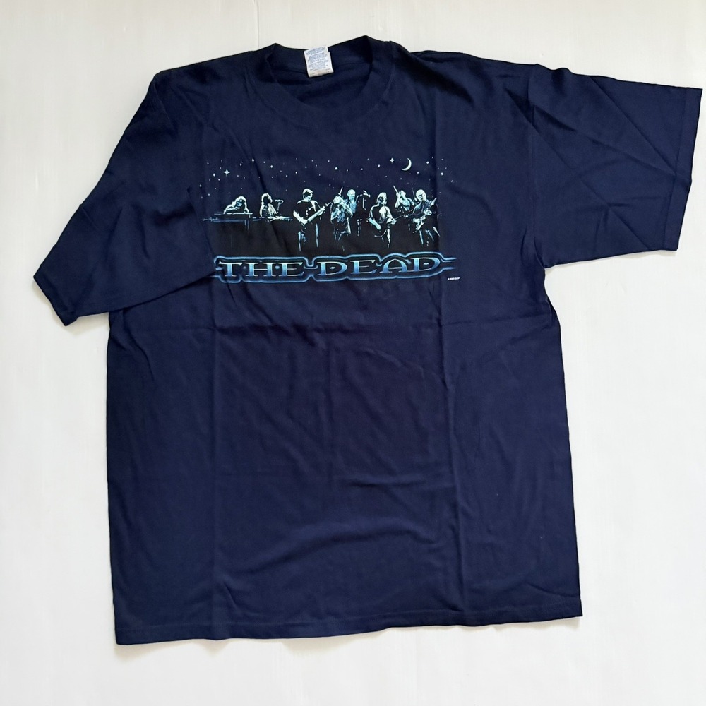 Vtg Grateful Dead Summer 2003 Tour Starry Night Moon Navy T-Shirt XL